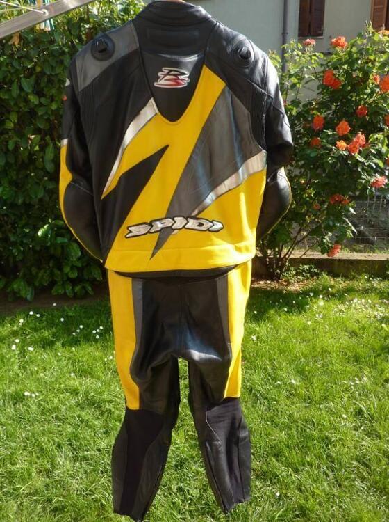 Tuta in pelle da moto, divisibile, marca 