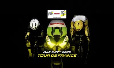 Kawasaki Versys 1100: la moto ufficiale del Tour de France 25 "al fianco" dei giganti del ciclismo 