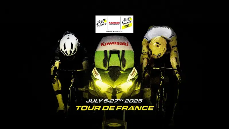 Kawasaki Versys 1100: la moto ufficiale del Tour de France 25 "al fianco" dei giganti del ciclismo 
