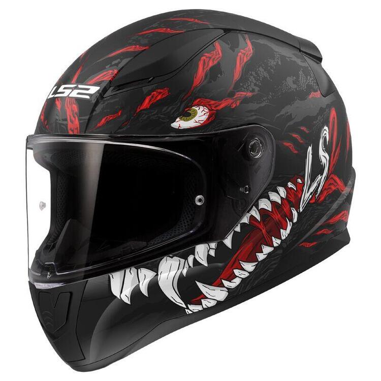 Casco integrale LS2 FF353 Rapid 2 Kaiju nero opaco