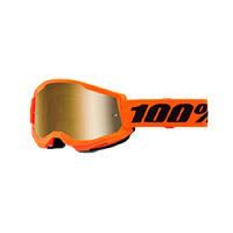 Occhiali Cross 100% Strata 2 Neon Arancio Lente Sp 