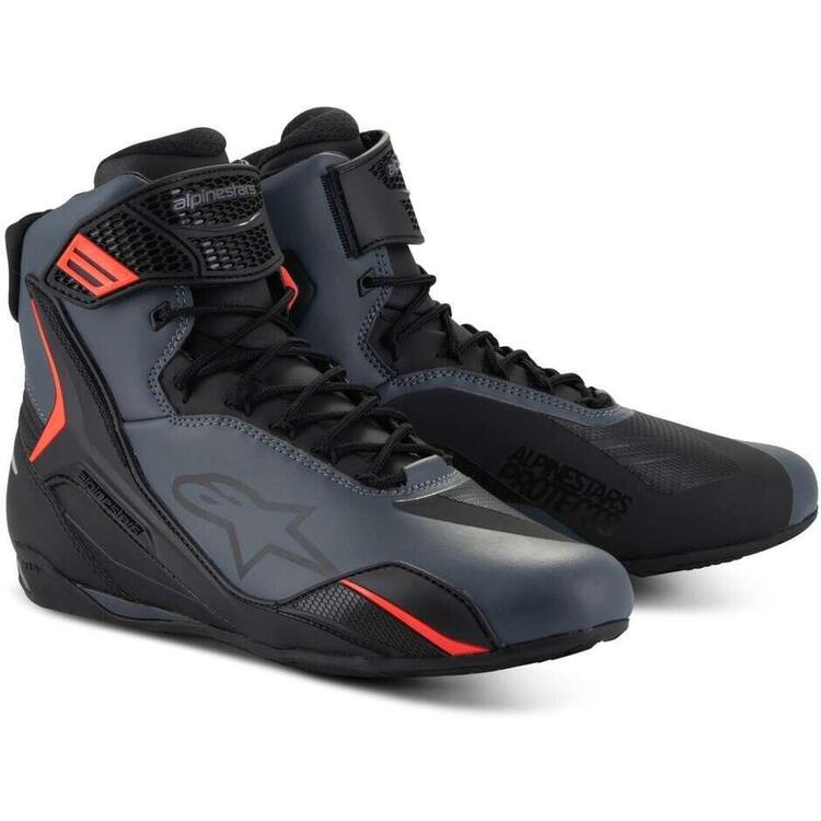 Scarpe moto Alpinestars Faster-4 nero grigio rosso