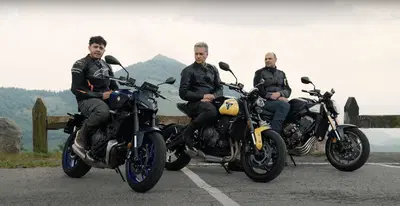 Yamaha MT-07 vs Triumph Trident 660 vs Honda CB650R: la sfida tra le naked di media cilindrata [VIDEO]