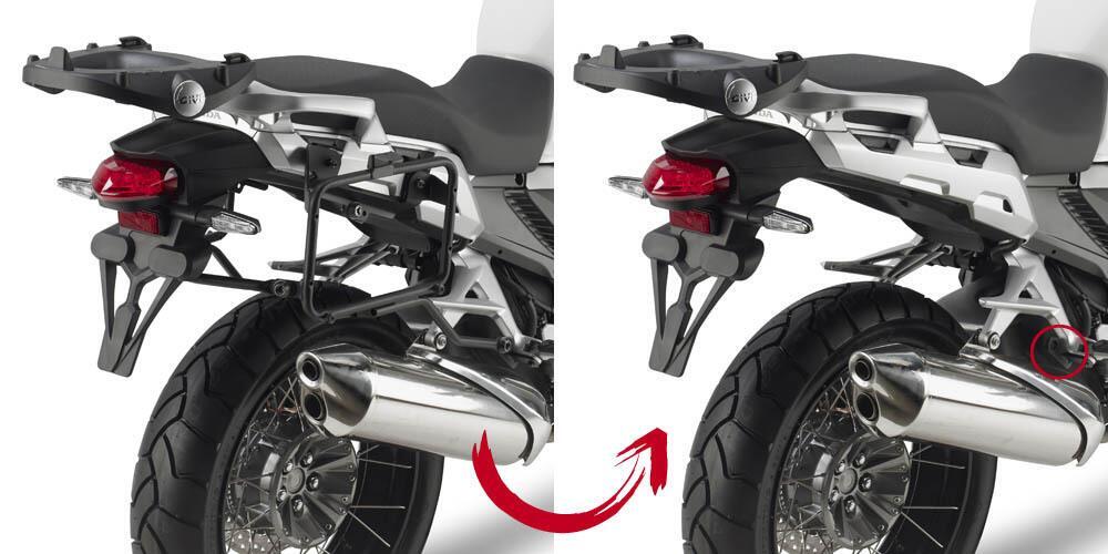 GIVI PLR1110 Portavaligie laterale rimozione rapid