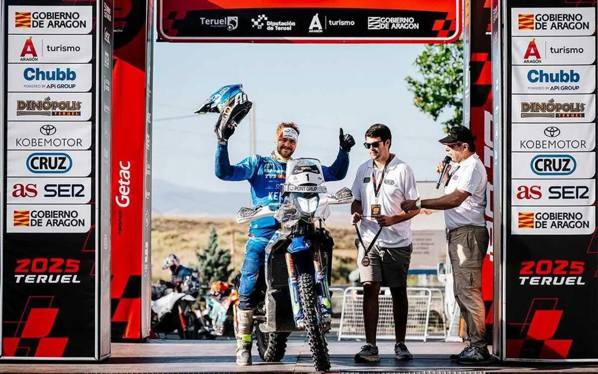 Baja Aragon 2025. I vincitori: Lorenzo Santolino, Sherco, e João Ferreira, Toyota (8)