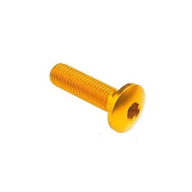 Vite Lightech M6 x15 Ergal oro testata bombata