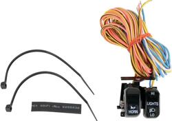 Pulsanti varialuci e clacson neri per Sportster da Drag Specialties