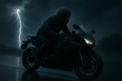 Fulmini e moto: la scienza spiega perch&eacute; guidare con il temporale &egrave; pericoloso