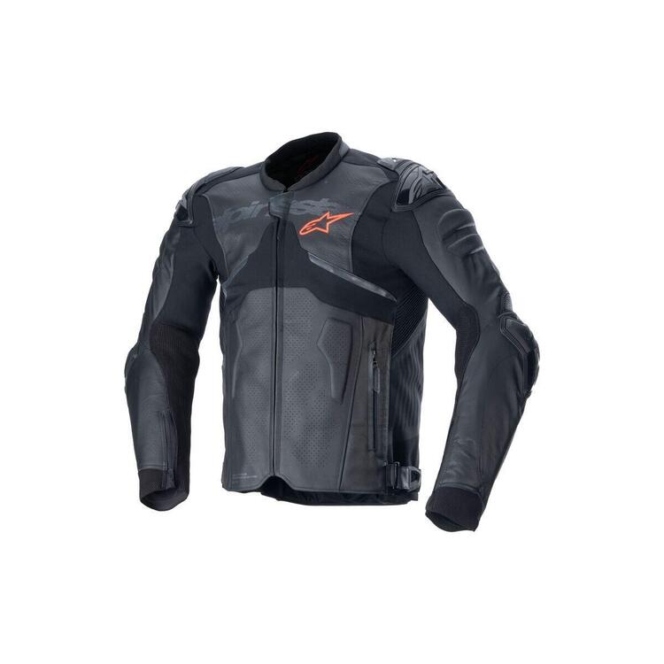 Giacca moto pelle Alpinestars ATEM V5 Nero