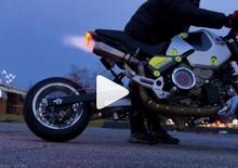 Una Honda Grom 125 con motore Ducati Panigale [VIDEO] 