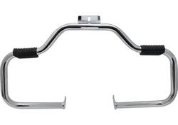 Paramotore anteriore cromato con poggiapiedi per S 