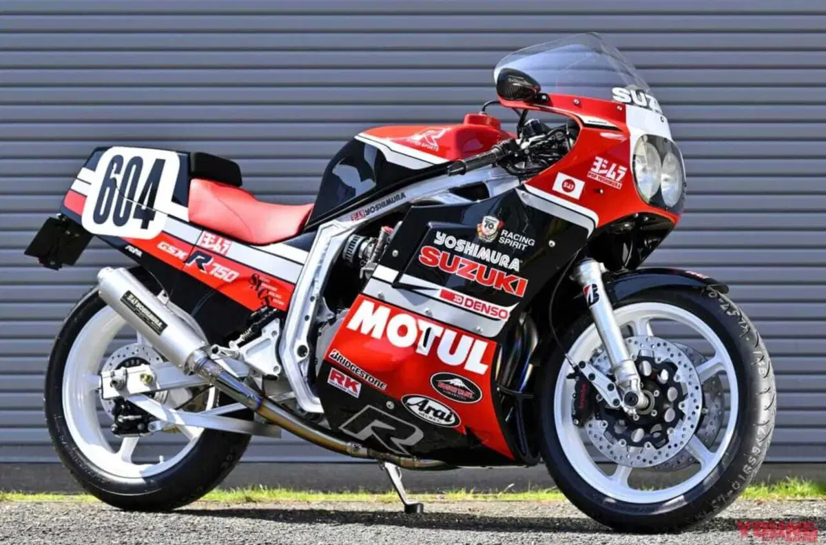 All’asta la Yoshimura Suzuki GSX-R750 #604 Complete, icona del raffreddamento aria-olio [GALLERY] (2)