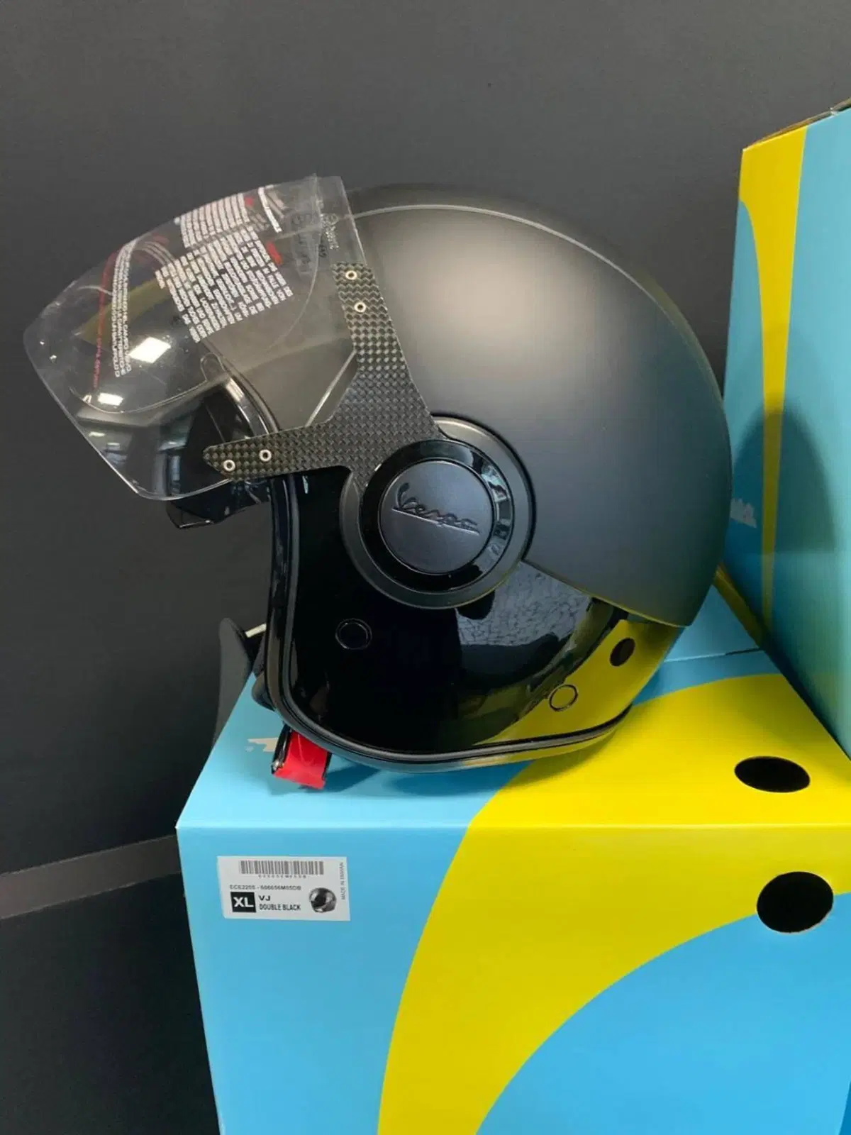 CASCO VESPA VJ DOUBLE BLACK (4)