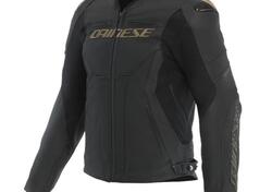 Giacca Moto Pelle Dainese Racing 5 Nero Oro