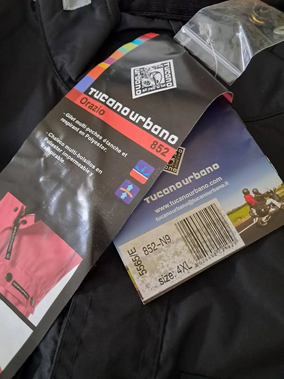 GILET TUCANO URBANO ORAZIO 852 4XL nero (3)