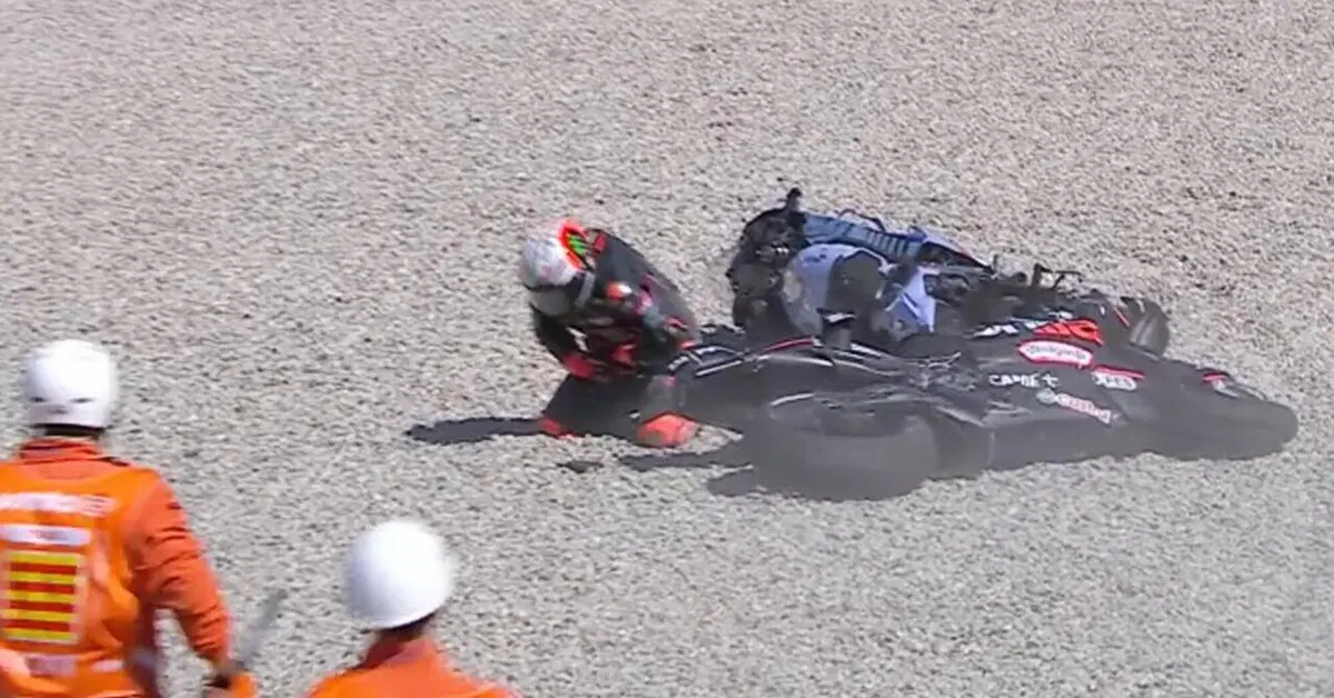 MotoGP 2025. GP della Catalogna. Marco Bezzecchi sulle sue condizioni dopo l'incidente con Aldeguer: "Ho un po' di dolore ma niente di rotto, cose che succedono" [VIDEO]