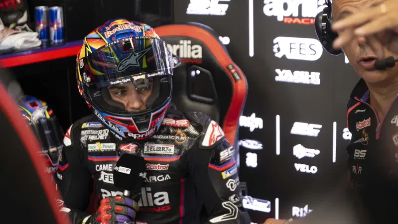 MotoGP 2025. GP della Catalogna. Jorge Martin: "Il decimo posto &egrave; come un podio: ero diciottesimo, ho avuto un contatto e un problema a un dispositivo"