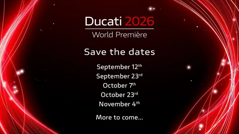 Ducati World Premi&egrave;re 2026: dal 12 Settembre il via alle presentazioni delle novit&agrave;