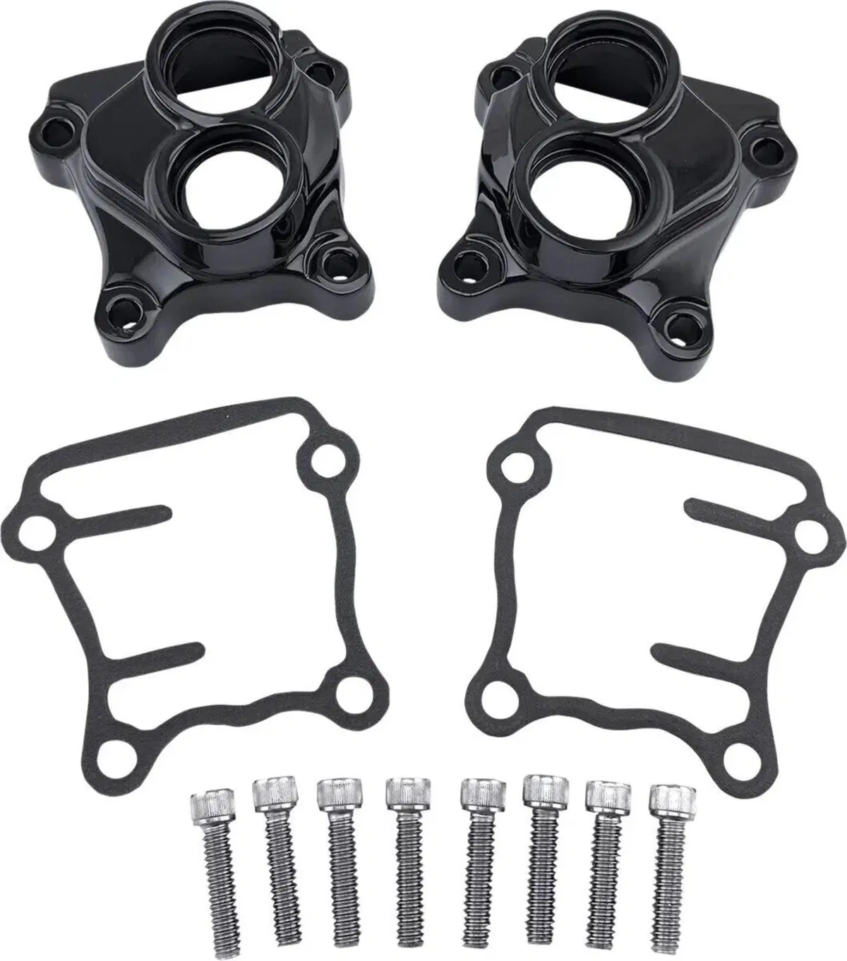 Coperchi blocchetti punterie neri lucidi per Dyna, Drag Specialties