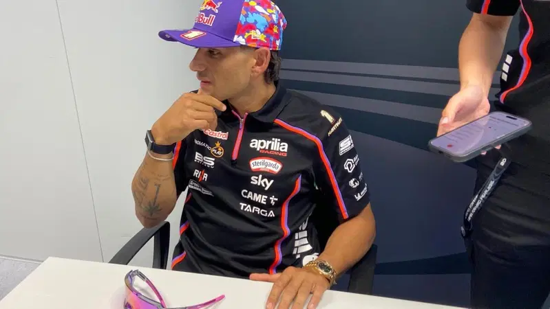 MotoGP 2025. GP di San Marino a Misano. Jorge Martin: "Avere gi&agrave; girato qua con l'Aprilia &egrave; un vantaggio: con l'elettronica siamo gi&agrave; a un buon punto"