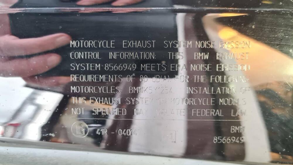 Scarico originale BMW R 1250 RT (anno 2019)