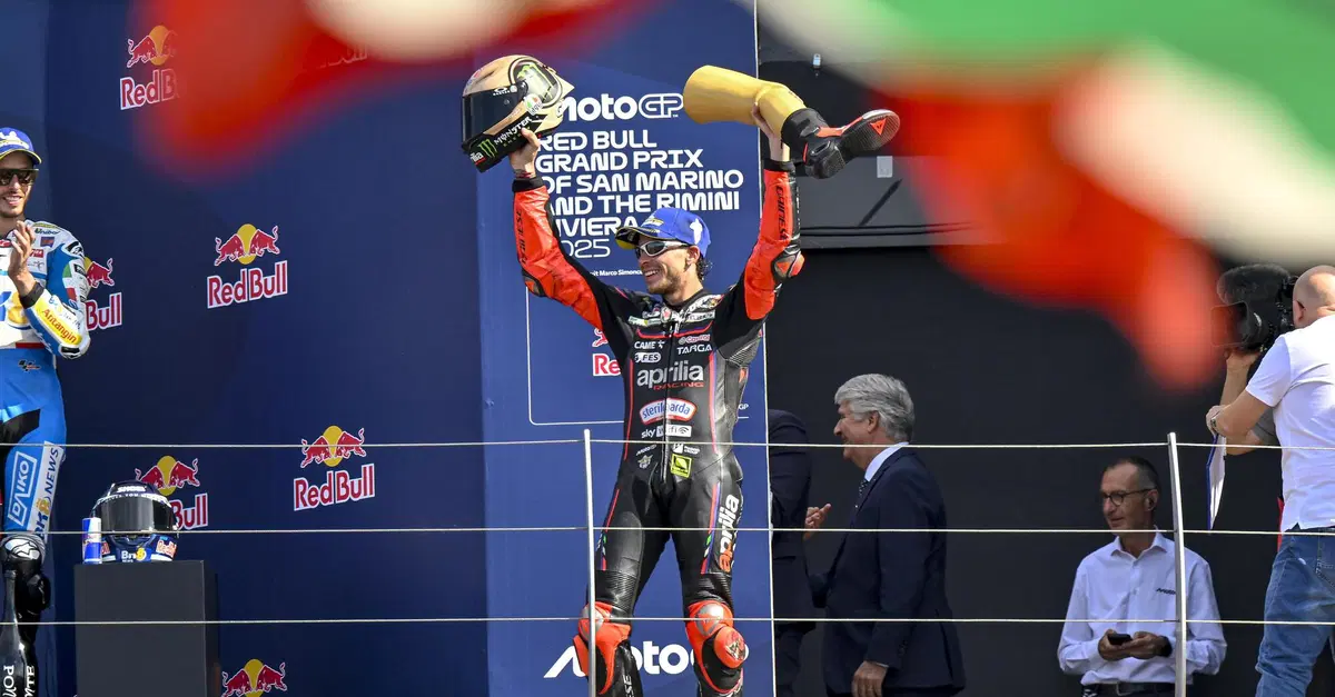 MotoGP 2025. GP di San Marino. Marco Bezzecchi: "Il podio &egrave; difficile da raccontare. Il terzo posto mondiale? Guarda me a Barcellona: ancora &egrave; presto per pensarci"