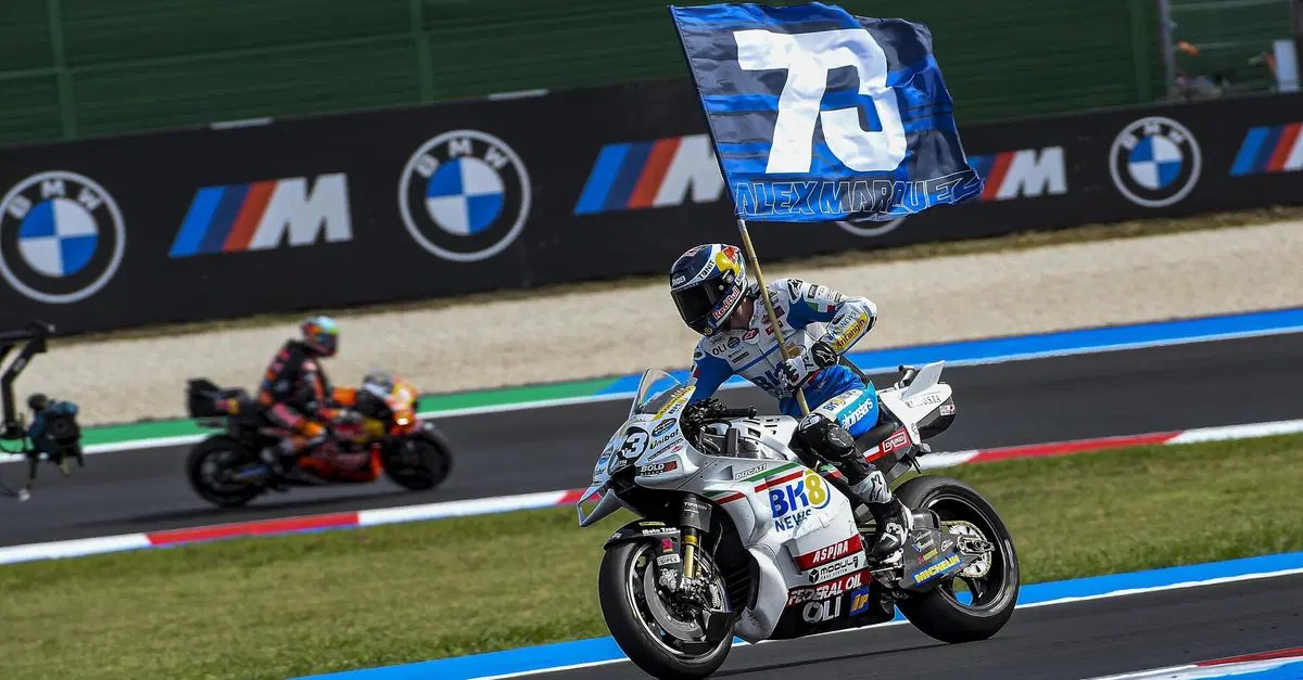 MotoGP 2024. GP di San Marino. Alex Marquez: "Sono quasi caduto due o tre volte: l&igrave; ho lasciato andare Marc e Marco Bezzecchi"