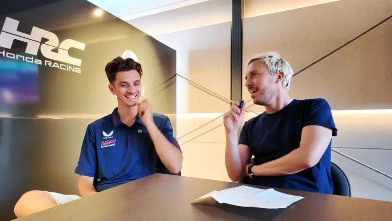 MotoGP 2025. ESCLUSIVO. Luca Marini: "Con Honda abbiamo un gruppo Whatsapp dove ogni volta che ci viene in mente un'idea la mandiamo"