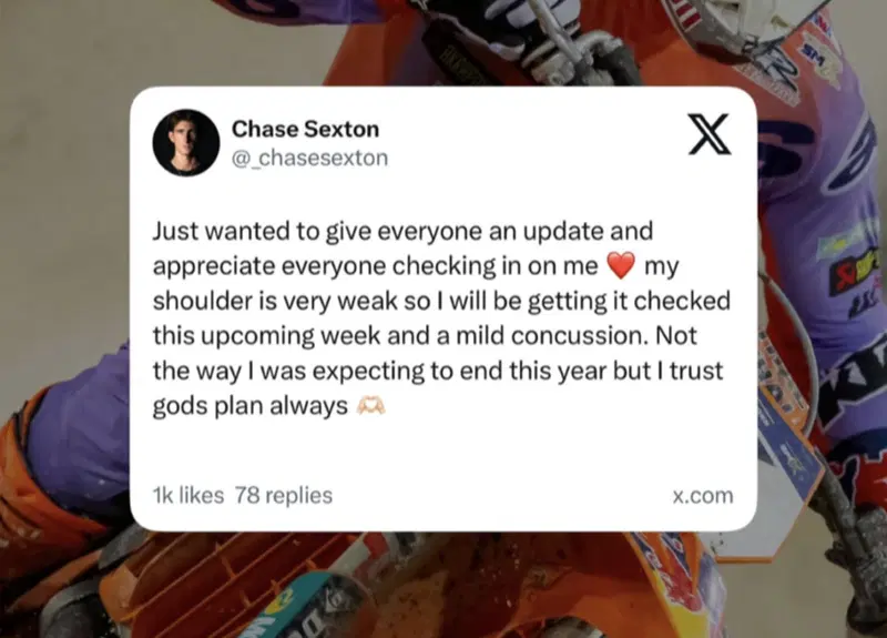 Ecco il comunicato di Sexton dopo la gara di Las Vegas