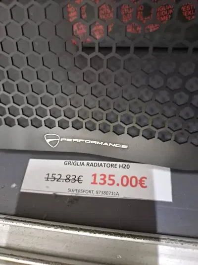 Griglia protettiva in alluminio per radiatore acqu Ducati