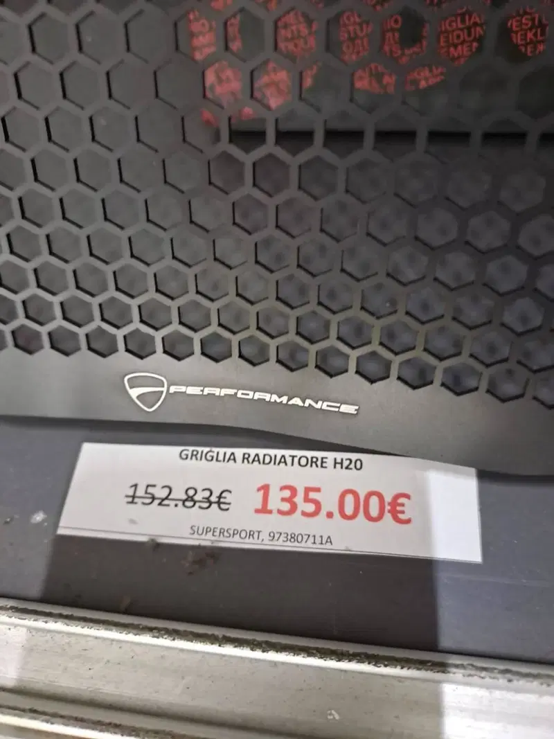 Griglia protettiva in alluminio per radiatore acqu Ducati