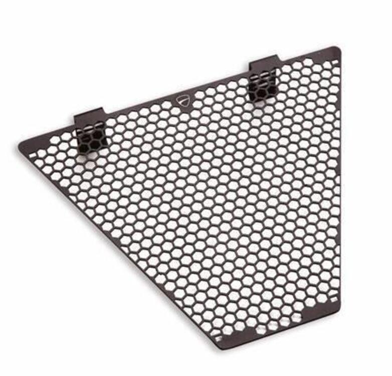 Griglia protettiva in alluminio per radiatore olio Ducati (2)