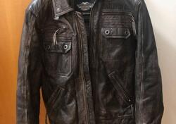 Giubotto in pelle marrone Harley-Davidson