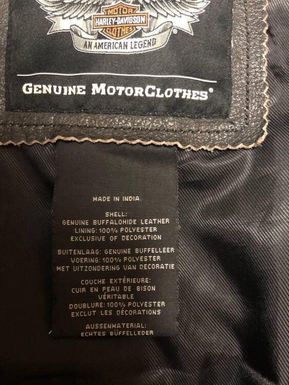 Giubotto in pelle marrone Harley-Davidson (4)