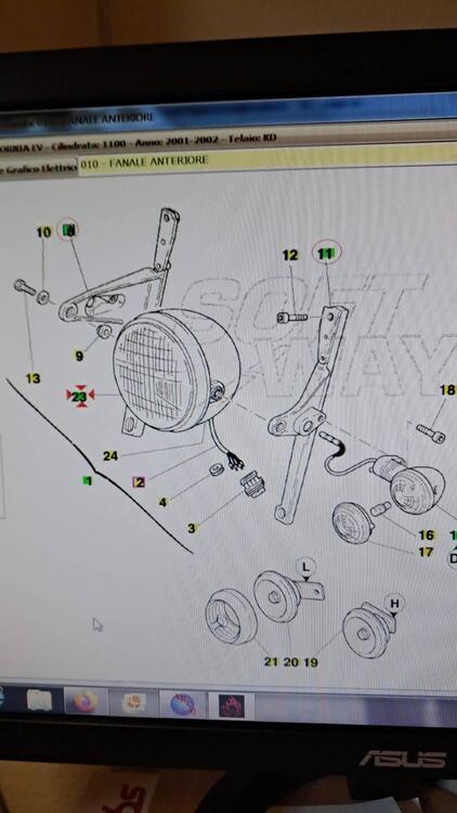 fanale anteriore MOTO GUZZI lampada H4 (5)