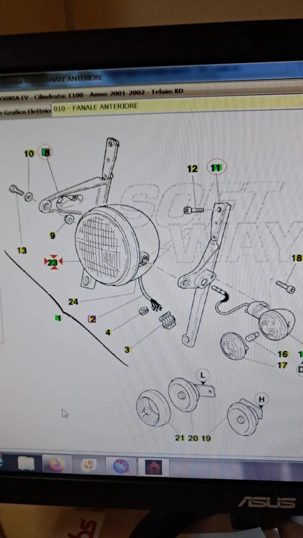 fanale anteriore MOTO GUZZI lampada H4 (5)