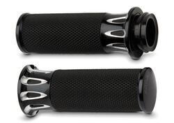 Manopole Arlen Ness Fusion Deep Cut nere per accel