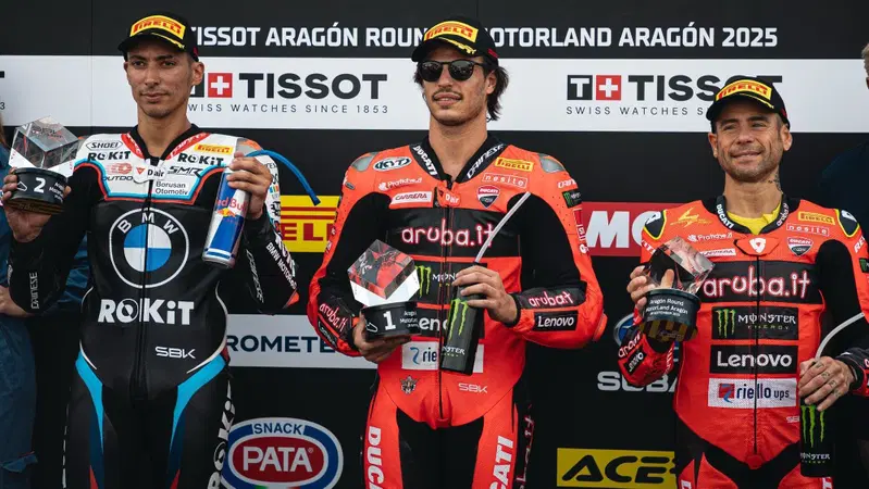 SBK 2025. GP d'Aragona. Bulega si impone nella Superpole Race! [GALLERY]