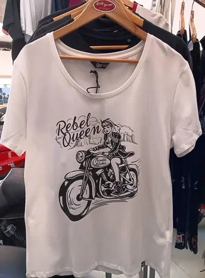 T-Shirt Queen Kerosine Rebel Queen Donna Colore Bi