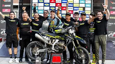 Lesiardo trionfa al GP d&rsquo;Italia e scrive la storia. E' la prima vittoria di Triumph nell'enduro