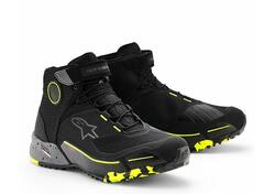 Scarpe Moto Alpinestars CR-X Drystar Grigio Giallo