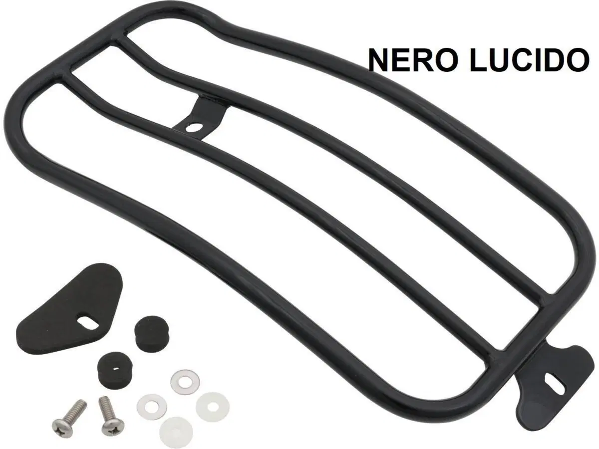 Portapacchi nero lucido per monoposto per Dyna dal 