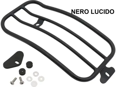 Portapacchi nero lucido per monoposto per Dyna dal 