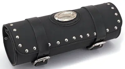 Borsa Porta atrezzi Borchiata in pelle nera Longri 