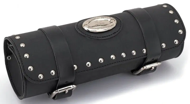 Borsa Porta atrezzi Borchiata in pelle nera Longri 