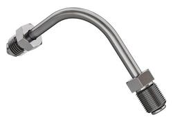 Raccordo acciaio lucido lungo piegato 90° largo da Goodridge