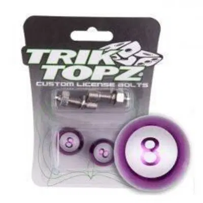 Supporti per targa Palla 8 Viola TRIK TOPZ
