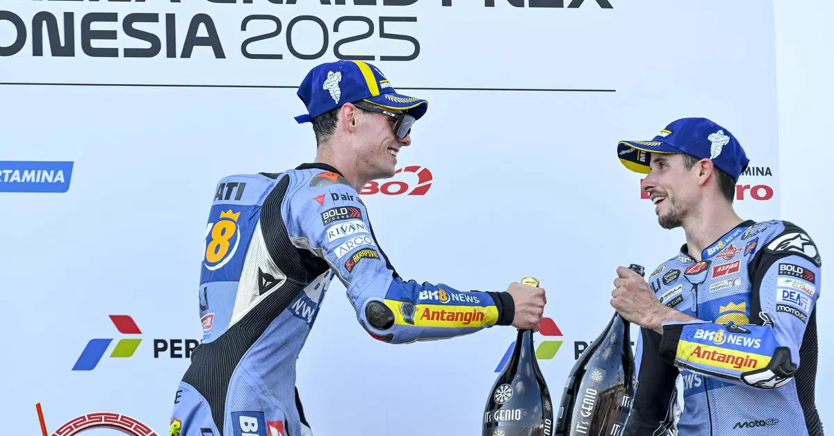 MotoGP 2025. GP dell'Indonesia. Alex Marquez, tra la gioia del terzo posto e il dolore per Marc: "Non vorrei essere qui"