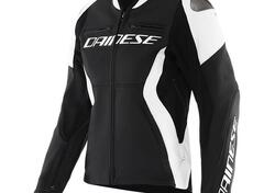 Giacca Moto Pelle Donna Dainese Racing 5 Bianco