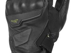 Guanti moto pelle estivi Macna Solid OutDry WP ner